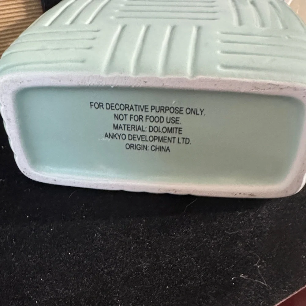 Mint Green Ceramic Handbag Vase
